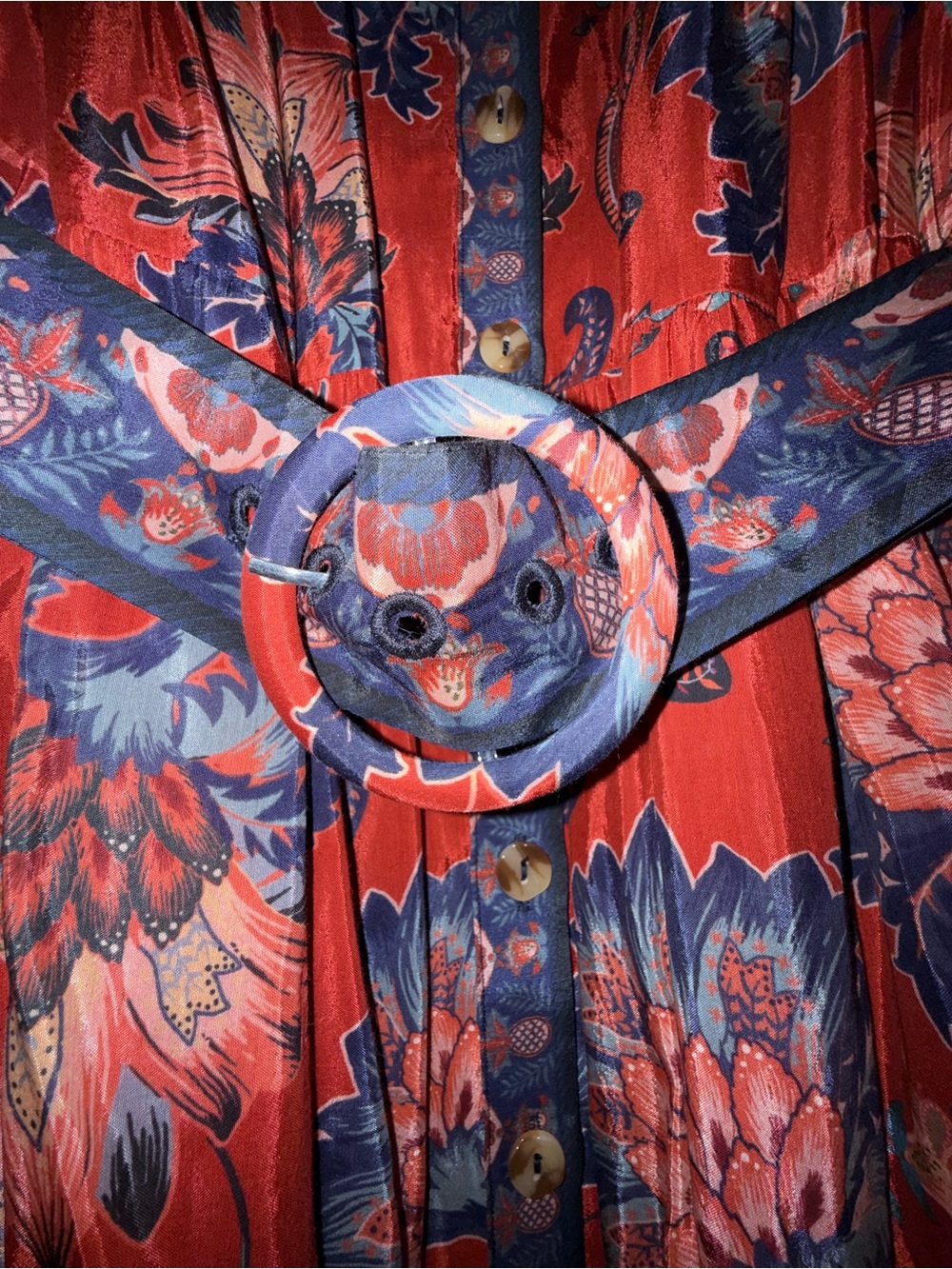 FARM RIO Red Luang Mini Dress - Picture 4 of 6
